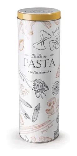 Bote De Metal Para Guardar Espaguetis 27 Cm Alto Marca Ibili