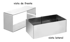Aro Para Emplatar Rectangular Marca 12 X 6 Cm Ibili
