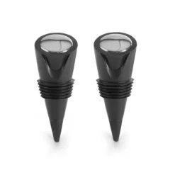 Tapon De Vino Conico Metal Y Silicona 2 Unidades Marca Ibili