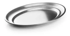 Bandeja O Platón Ovalado Acero Inoxidable 40 Cm Marca Ibili