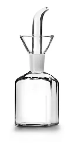 Aceitera Probeta Cuadrada De Cristal (125 Ml) Marca Ibili