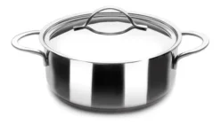 Cacerola De Acero Inox Con Tapa Noah (32 Cm) Marca Ibili