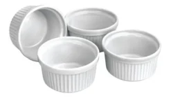 Ramekins 4 Moldes De Cerámica Para Creme Brulee Marca Ibili