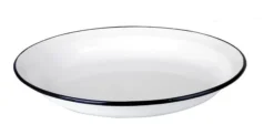 Plato Para Taza De Peltre Blanco Con Azul 12 Cm Marca Ibili