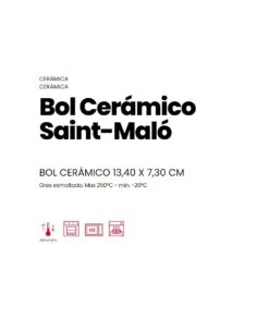 BOL CERÁMICO SAINT MALO 0,55 LITROS IBILI 688009