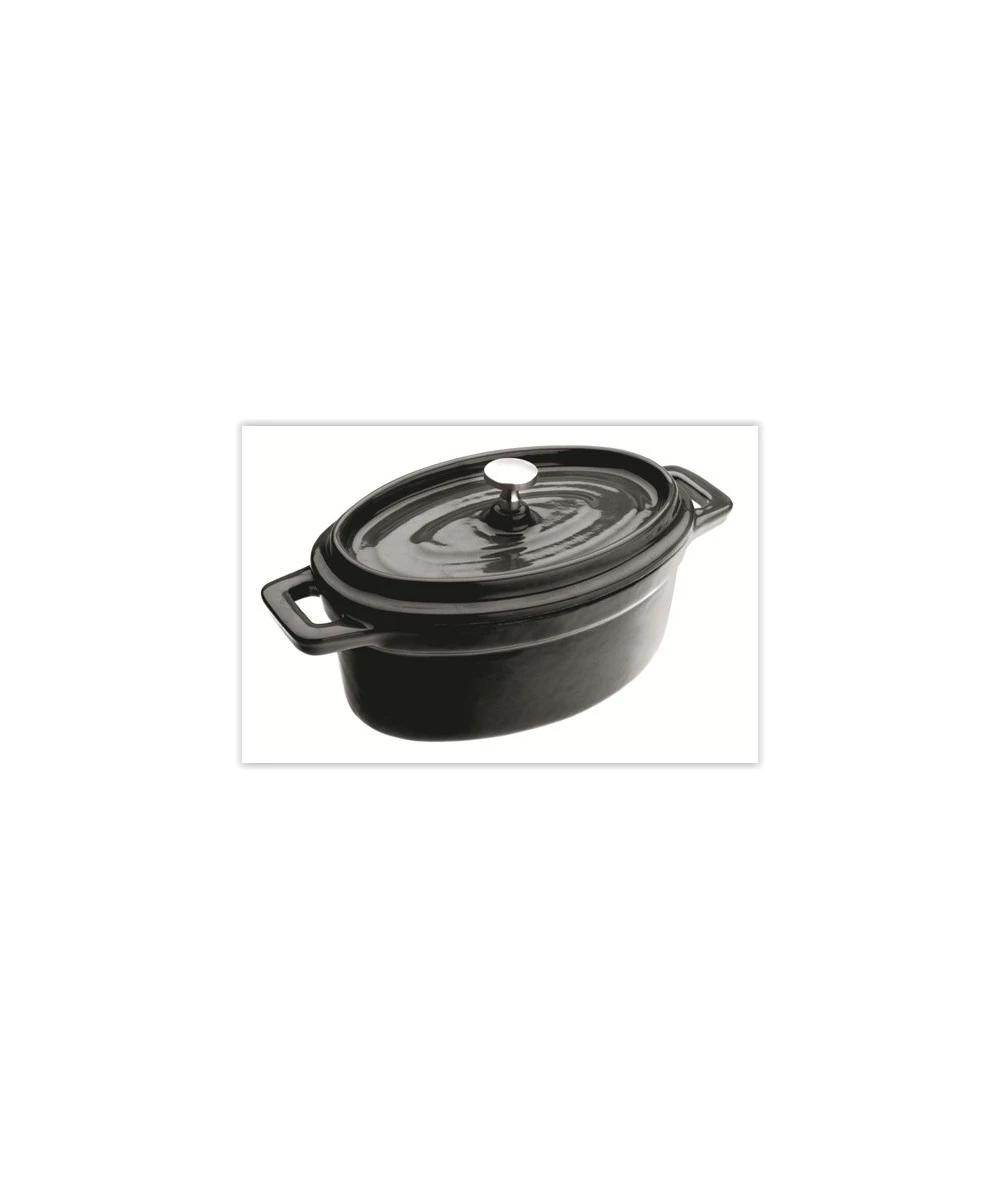 MINI COCOTTE OVAL NEGRA IBILI 726015N 1 MINI COCOTTE OVAL NEGRA IBILI 726015N