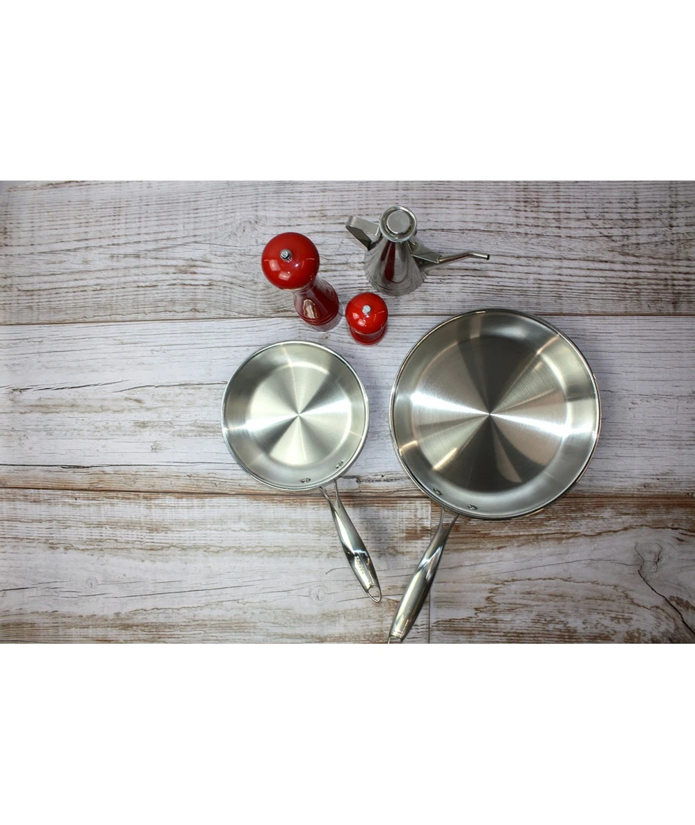 SARTÉN GUISERA CON TAPA TRIPLY NATURAL 24CM IBILI 653024 2 SARTÉN GUISERA CON TAPA TRIPLY NATURAL 24CM IBILI 653024 – Image 2