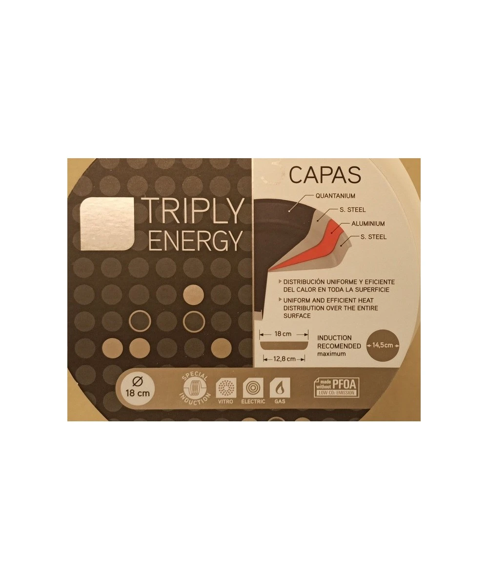 SARTÉN TRIPLY ENERGY 20CM IBILI 652820 8 SARTÉN TRIPLY ENERGY 20CM IBILI 652820 – Image 8